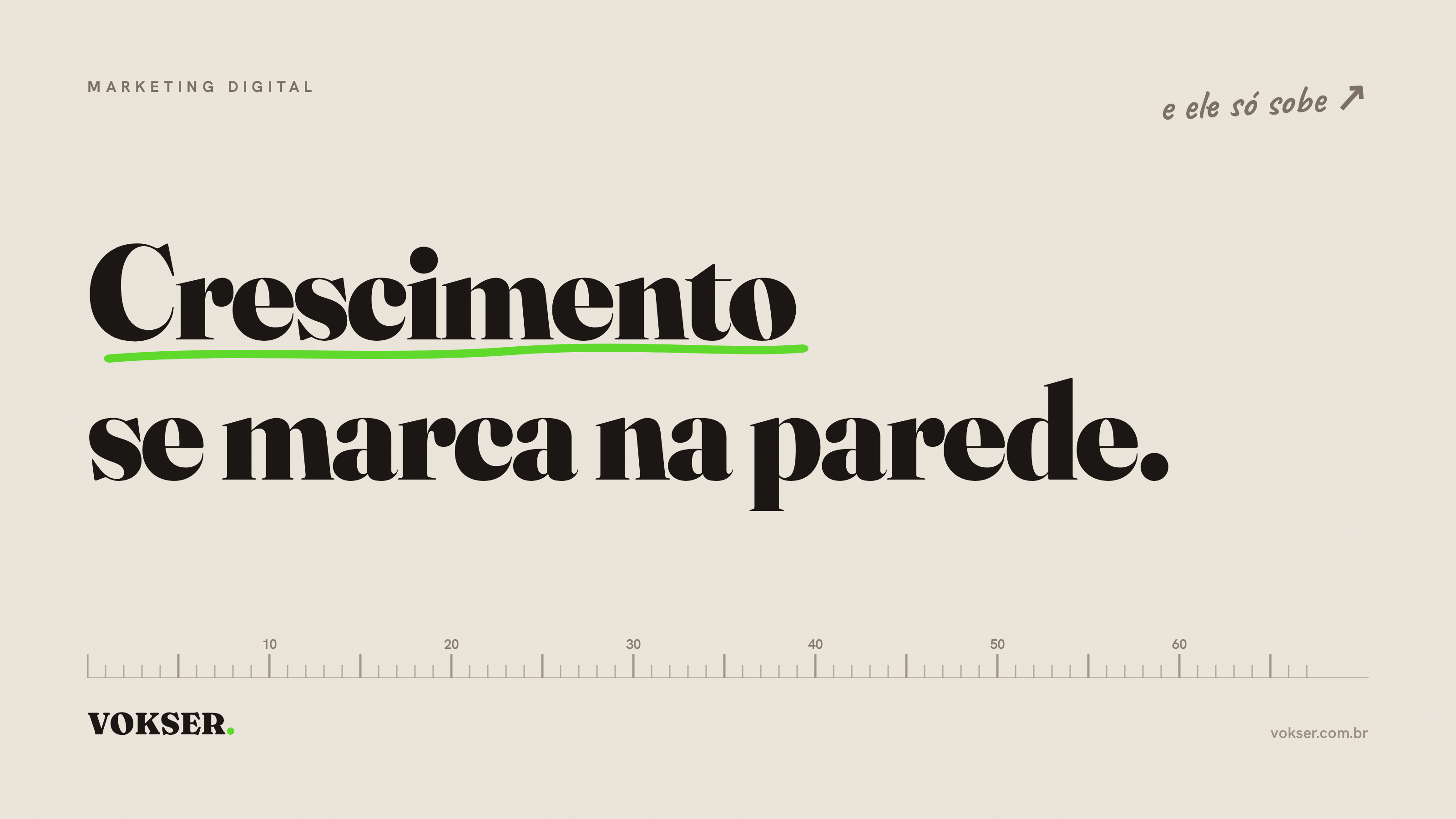 Banner oficial da Vokser em fundo parede