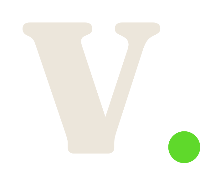 Símbolo V em parede com ponto volt
